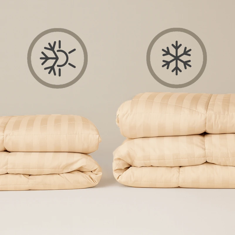 Одеяло пуховое кассетное Carmela №035 100% пух Premium class батист+сатин (зима) - 4