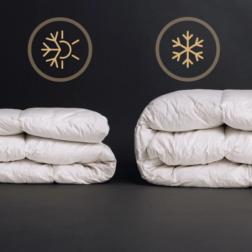 Одеяло пуховое кассетное Raffaello White №063 90% белый пух Standart / 10% перо тик Premium (зимнее+) - 4