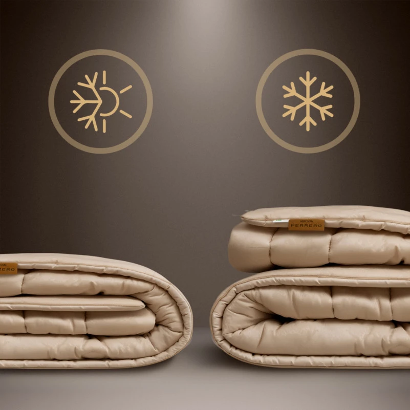 Ковдра вовняна №1560 Ferrero Gold (Зимова) - 4