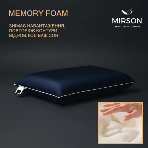 Подушка ортопедична №7032 Elite Delicate satin Ocean MEN 59*43*12 см - 4
