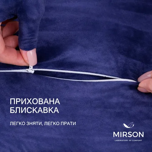Подушка ортопедична (стружка Memory) №4278 28-0006 Navy blue Velvet 58*40*10,5 см - 4