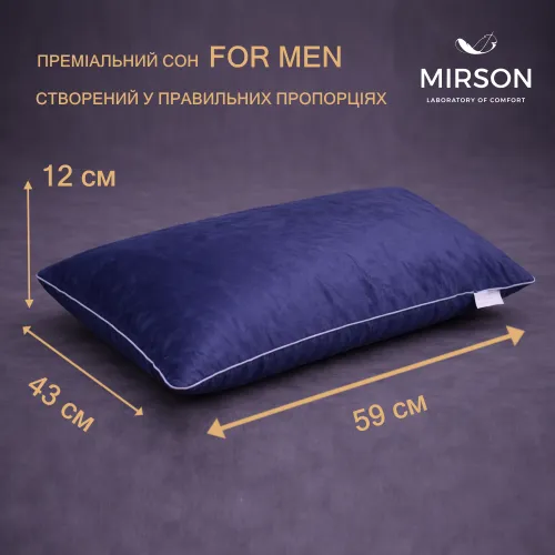 Подушка (стружка Memory) №4110 28-0006 Navy blue Velvet MEN 59*43*12 см