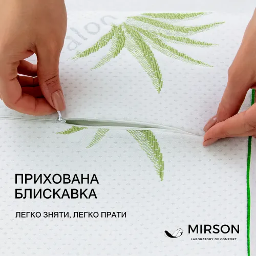 Подушка ортопедична Green nature Dorotea №6017 58*40*10,5 см Memory трикотаж - 4