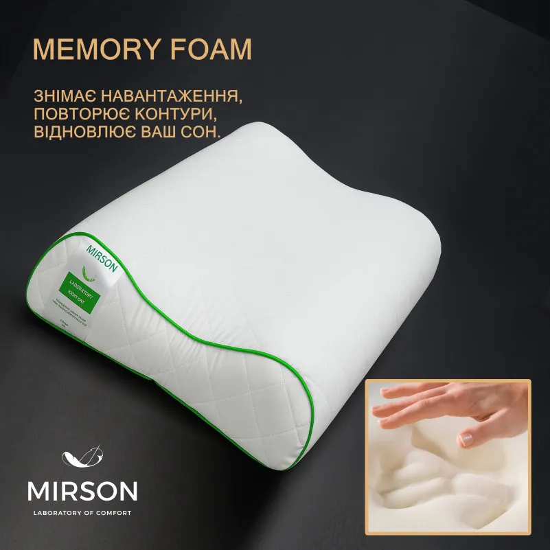 Подушка ортопедична №6019 Steep Line Aloe Vera 58*40*10,5 см - 2