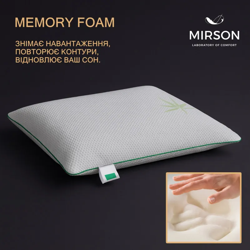 Подушка ортопедична №6059 Green nature Dorotea MEN 59*43*12 см - 2