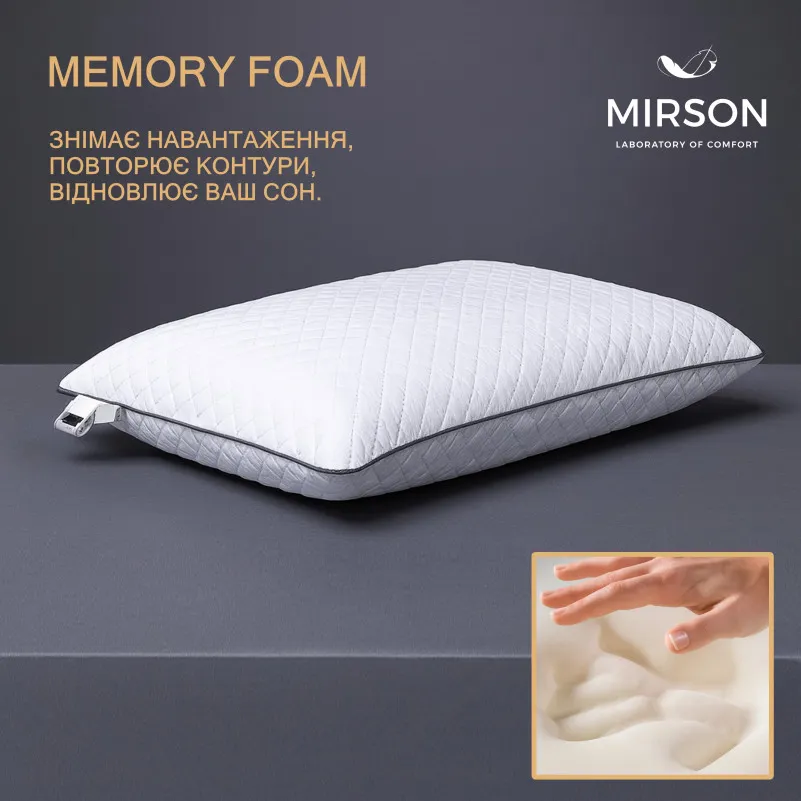 Подушка ортопедична №6083 Steep Line Silver WOMEN 59*43*10 см - 2