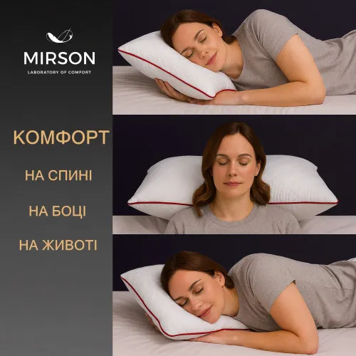 Подушка ортопедична лита №6084 Steep Line Jojo WOMEN 59*43*10 см - 5