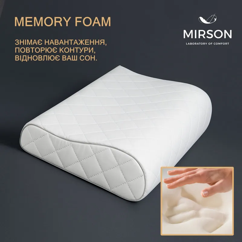 Подушка ортопедична №6125 Steep Line Silver KIDDY 50*29*5/8 см - 2