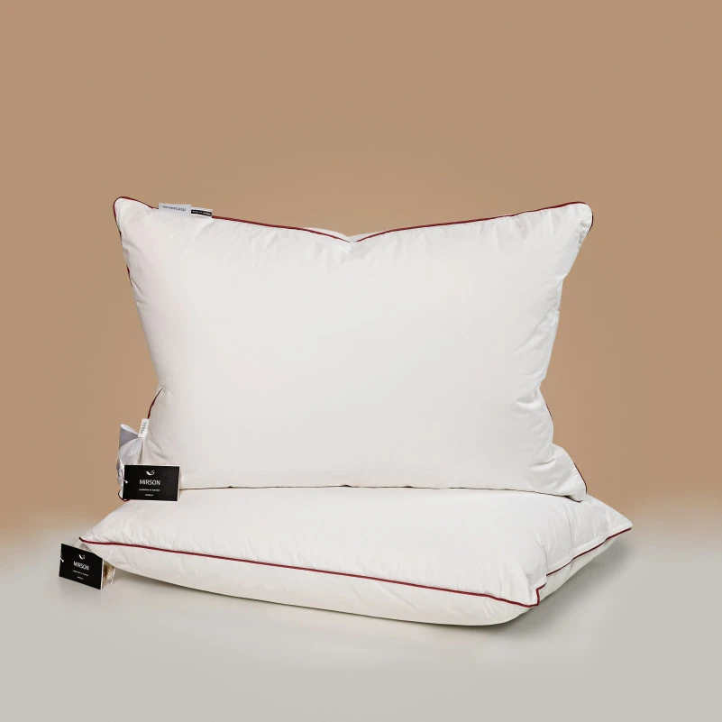 Подушка пуховая "3-ех камерная" Delicate Classic №2773 90% серый пух Premium / 10% перо тик (средняя) - 6