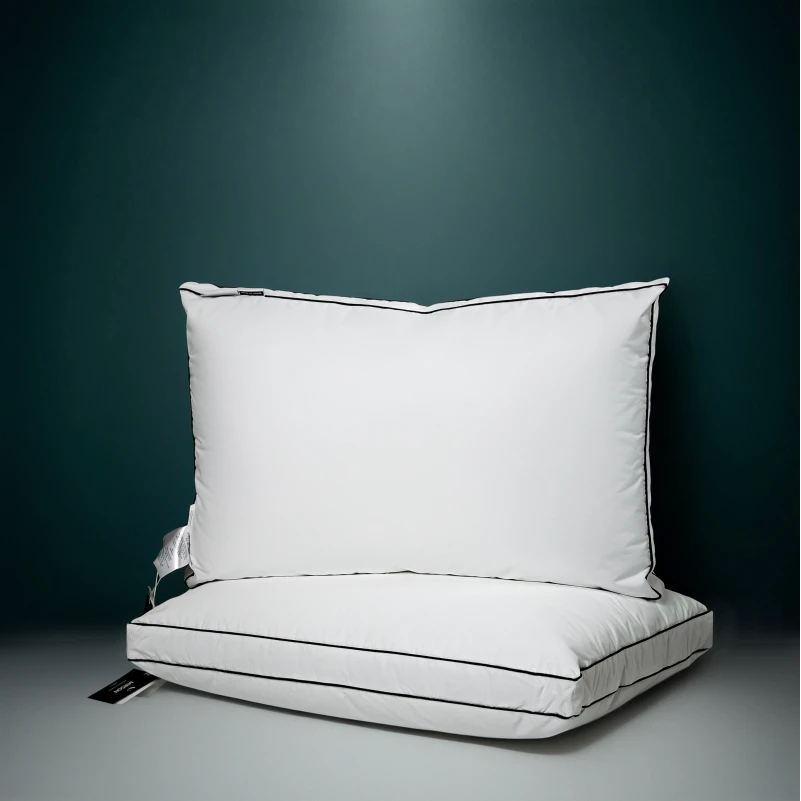 Подушка пуховая Трехкамерная Delicate Lux №2770 100% пух Premium тик (средняя) - 6