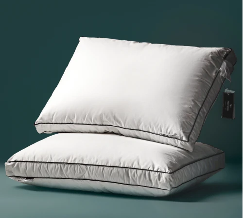 Подушка пуховая Трехкамерная Delicate Lux №2770 100% пух Premium тик