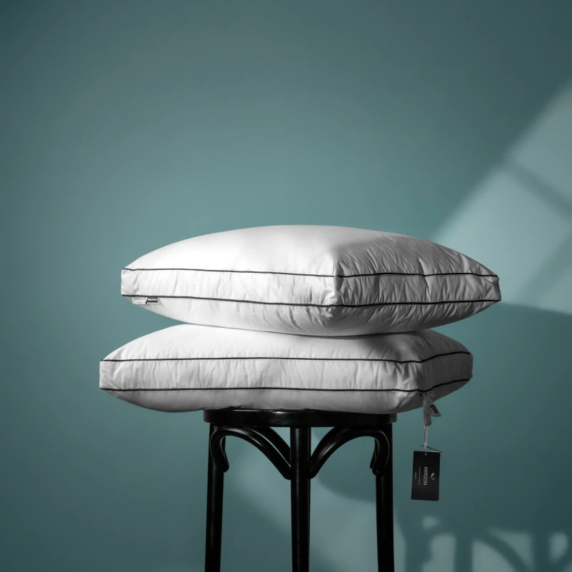 Подушка пуховая Трехкамерная Delicate Lux №2770 100% пух Premium тик (средняя) - 8