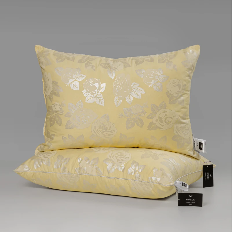 Подушка пухова Екстра 10% сірий пух Extra / 90% перо тік (середня) - 5