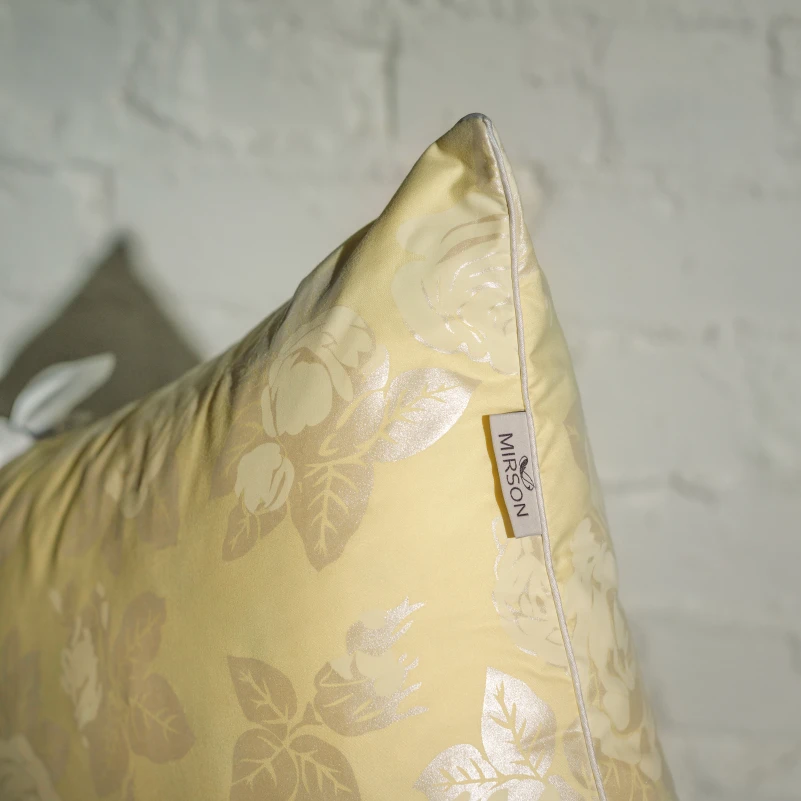 Подушка пухова Екстра 10% сірий пух Extra / 90% перо тік (середня) - 8