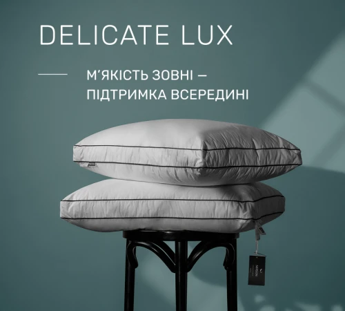 Подушка пуховая Трехкамерная Delicate Lux №2770 100% пух Premium тик - 2