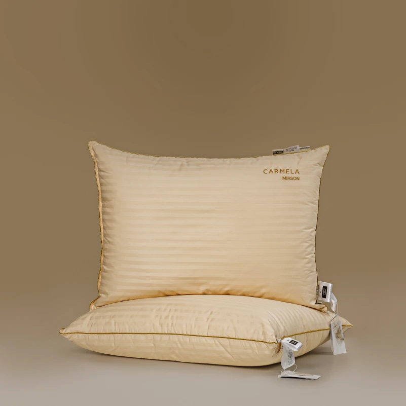 Подушка пухова Extra Premium Carmela №104 90% сірий пух Premium сатин (середня) - 5