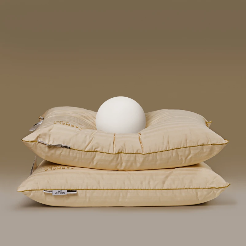 Подушка пухова Extra Premium Carmela №104 90% сірий пух Premium сатин (середня) - 7