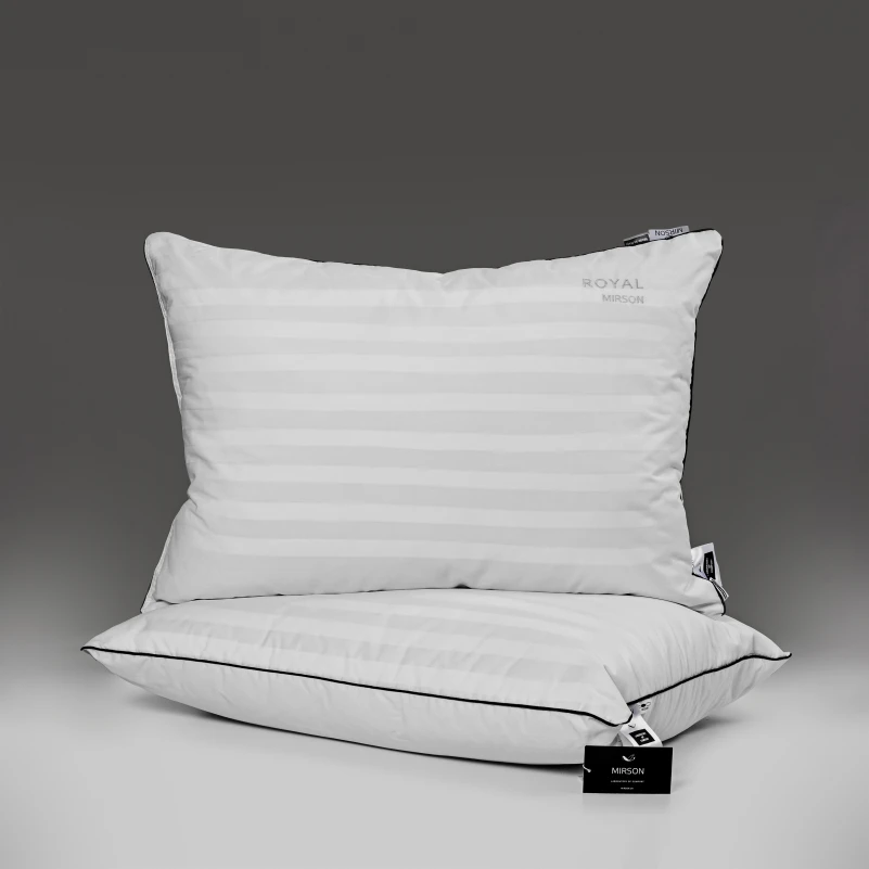 Подушка пуховая Royal Hand Made №906 100% пух Premium сатин (мягкая) - 7