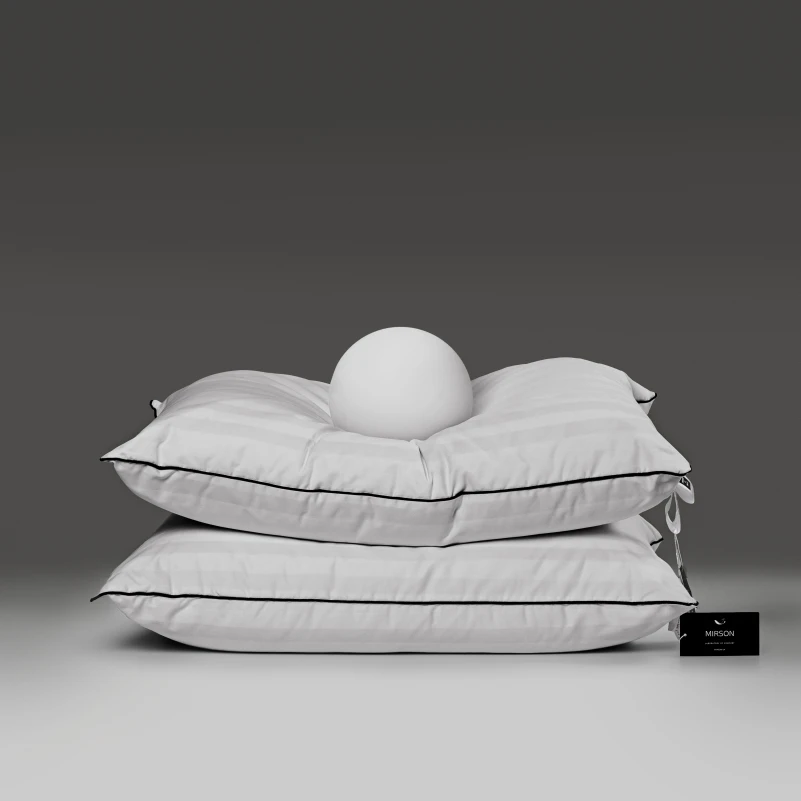 Подушка пуховая Royal Hand Made №906 100% пух Premium сатин (мягкая) - 8