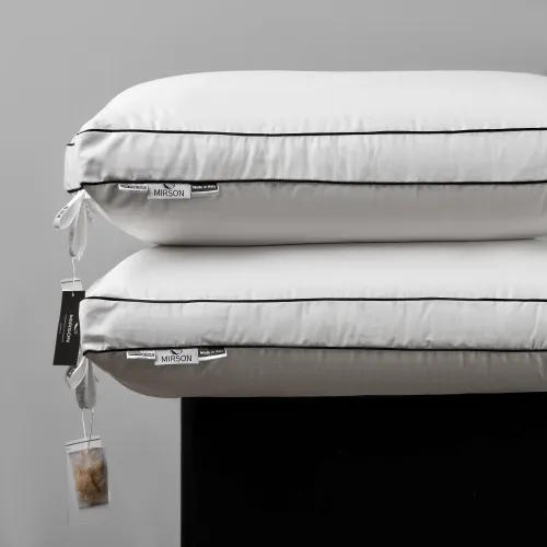 Подушка шовкова Royal Pearl Deluxe №1264 шовк Капок сатин-жакард (середня) - 5
