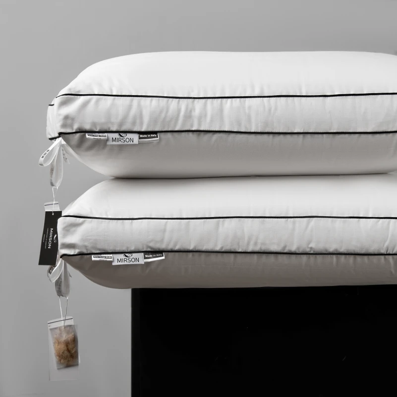 Подушка пухова Трикамерна 90% сірий пух Premium / 10% перо Royal №205 сатин (середня) - 6