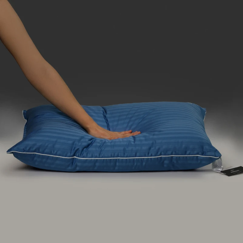 Подушка пуховая Extra Premium Valentino №103  90% серый пух Premium сатин (средняя) - 8