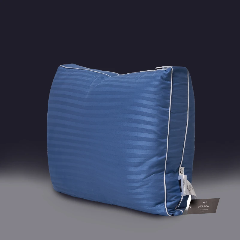 Подушка пухова Трикамерна Valentino №203 90% сірий пух Premium / 10% перо сатин (середня) - 6