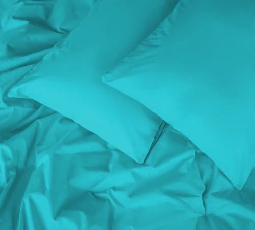 Простирадло на гумці MirSon Ranforce Elite 11-2208 Mint висота 25 см (дитячі 10 см)