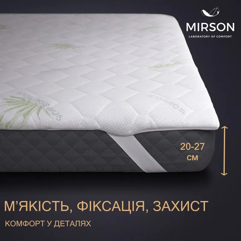 Наматрацник №1035 Alberto Bamboo Seasons Strong Aloe Vera (звичайний на гумці по кутах)