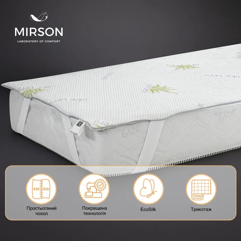 Наматрацник №1002 Alberto Eco Seasons Aloe Vera (звичайний на гумці по кутах) - 1