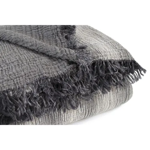 Плед С №1260 Ophelia muslin Antrasit-grey - 2