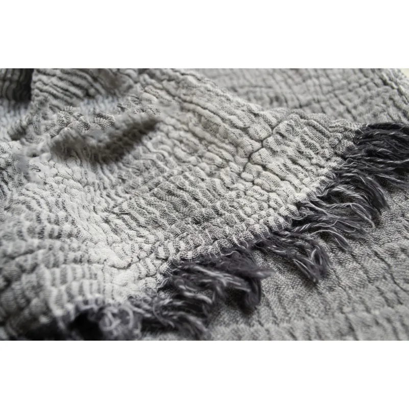 Плед С №1260 Ophelia muslin Antrasit-grey - 2