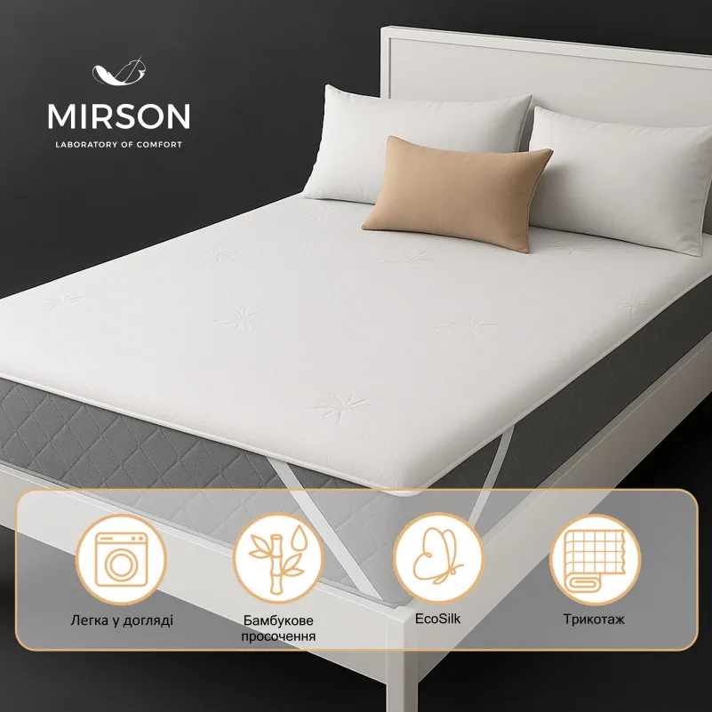 Наматрасник №1502 Julia Eco (водонепроницаемый на резинке по углам) - 3