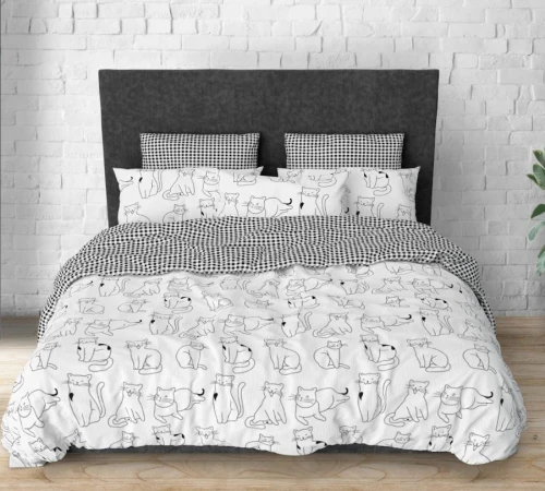 Підковдра Бязь 17-0620 Lazy cat