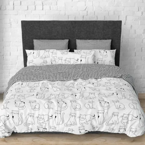 Постільна білизна Бязь 17-0620 Lazy cat