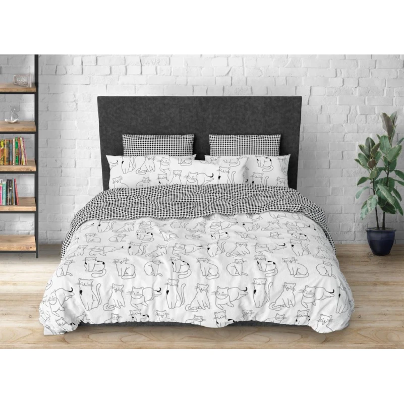Постільна білизна Бязь 17-0620 Lazy cat