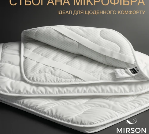 Наматрацник №1721 Eco Light White (Bamboo) (звичайний з гумкою по кутах) - 2