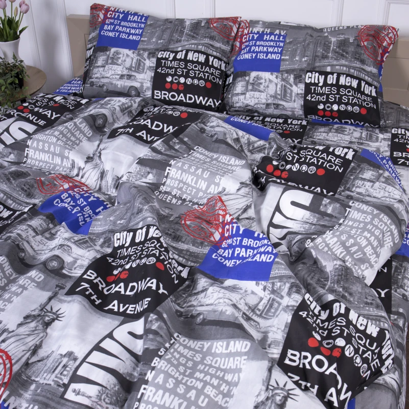 Комплект постельного белья Микрофибра принт 15-0257 Donald