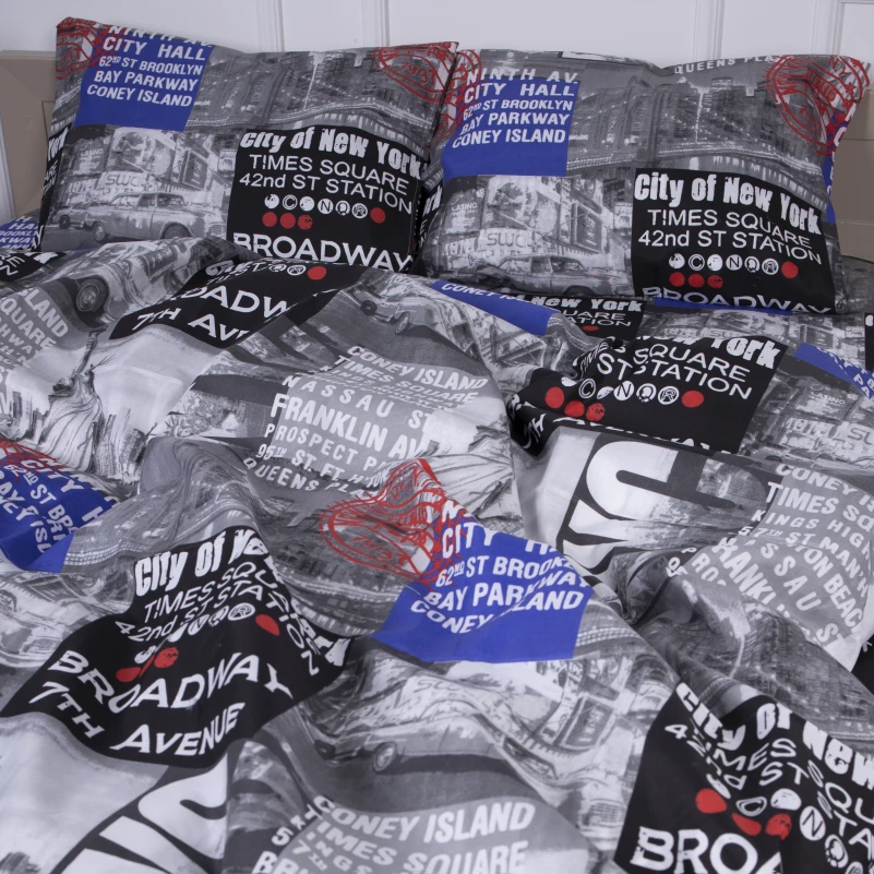 Комплект постельного белья Микрофибра принт 15-0257 Donald - 1