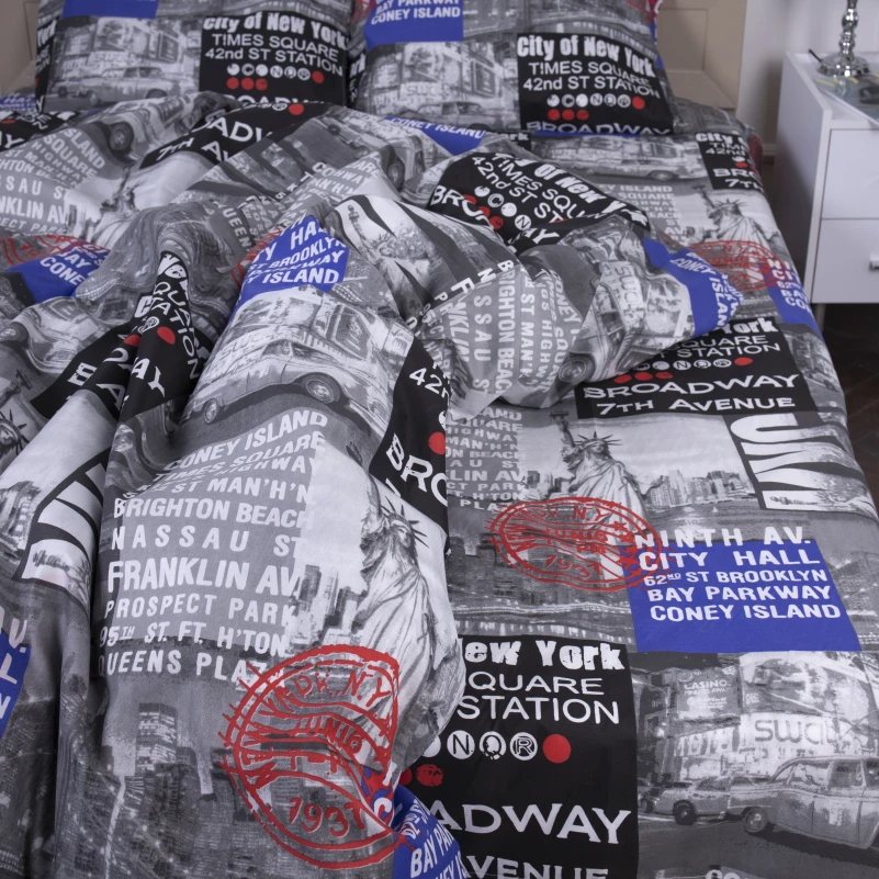 Комплект постельного белья Микрофибра принт 15-0257 Donald - 2