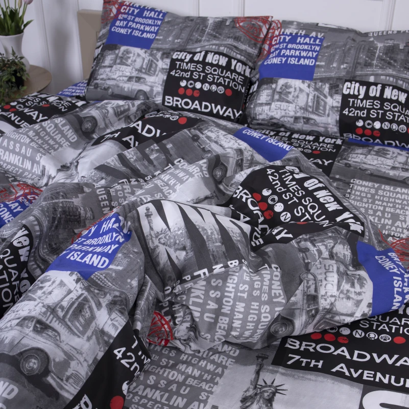 Комплект постельного белья Микрофибра принт 15-0257 Donald - 4