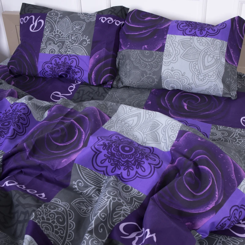 Комплект постельного белья Микрофибра принт 15-0137 Apricot - 1