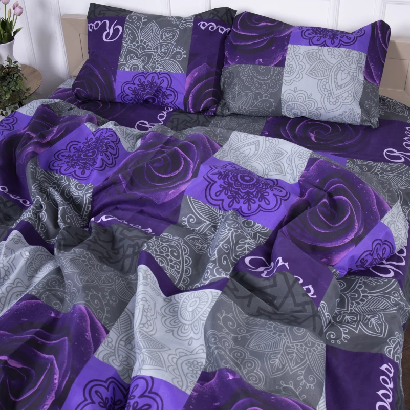 Комплект постельного белья Микрофибра принт 15-0137 Apricot