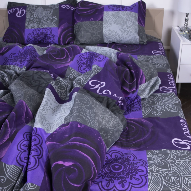 Комплект постельного белья Микрофибра принт 15-0137 Apricot - 5