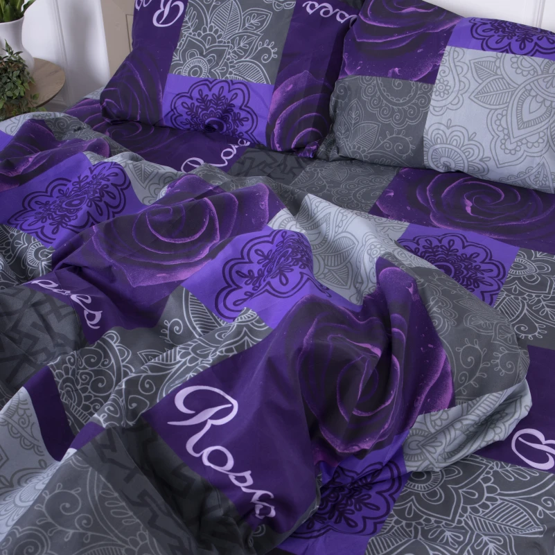 Комплект постельного белья Микрофибра принт 15-0137 Apricot - 6