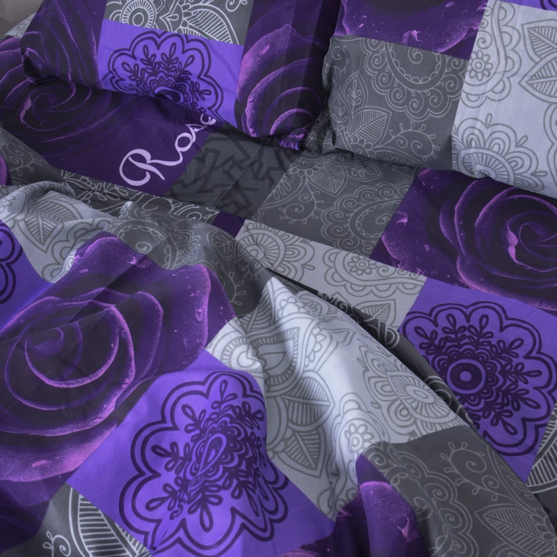 Комплект постельного белья Микрофибра принт 15-0137 Apricot - 7