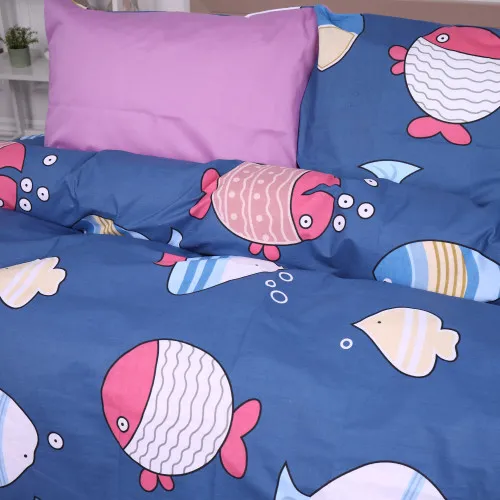Пододеяльник MirSon Ranforce Elite 17-0466 Fish are fabulous - 2