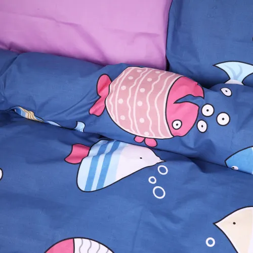 Пододеяльник MirSon Ranforce Elite 17-0466 Fish are fabulous