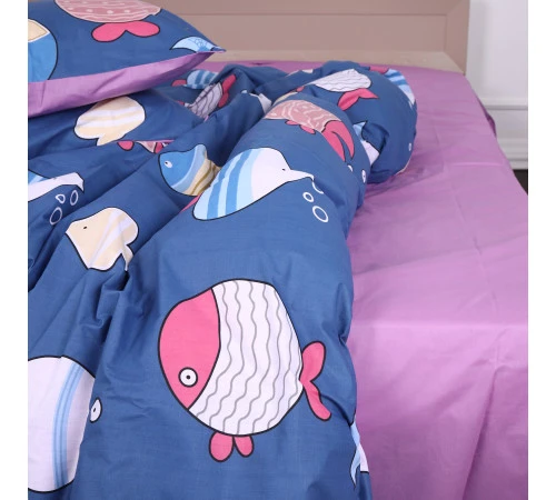 Простирадло MirSon Ranforce Elite 17-0466 Fish are fabulous