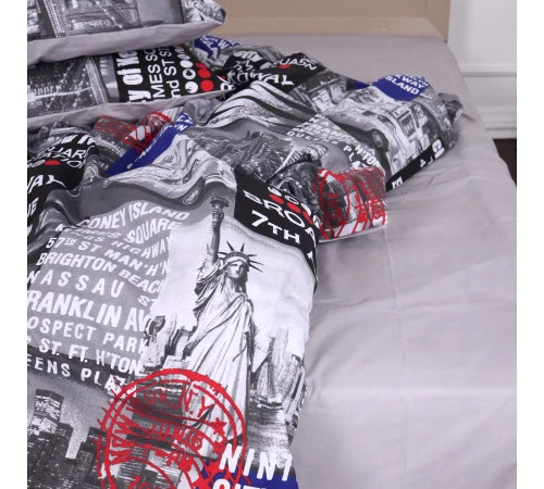 Простирадло MirSon Ranforce Elite 17-0034 Celeste